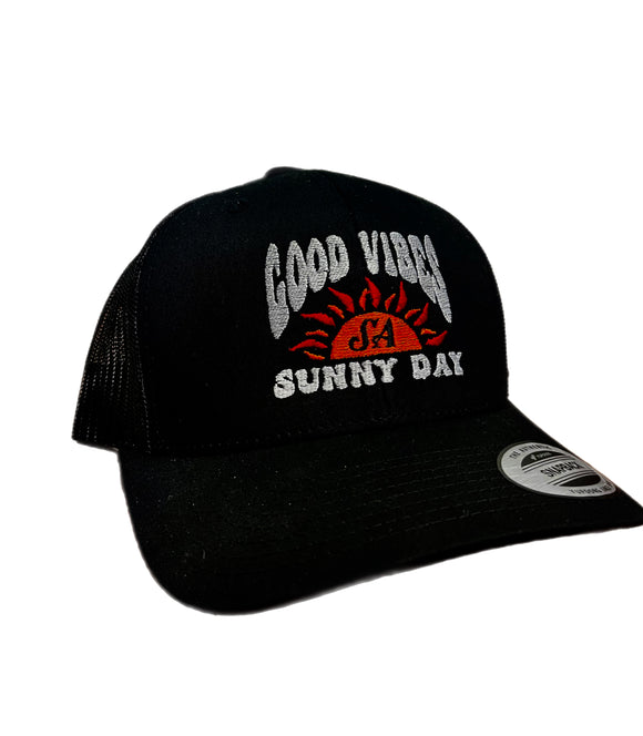 Good Vibes Sunny Day Trucker dad hat